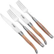 Laguiole en Aubrac CCF99BRIHL, 4-piece cutlery set, briar wood