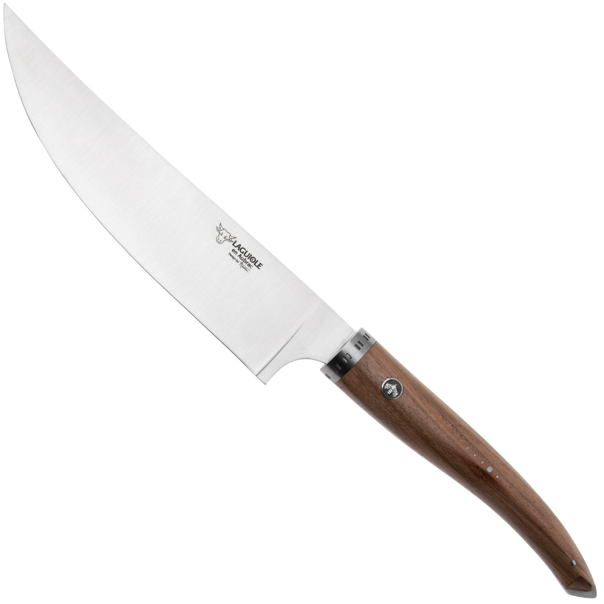 Laguiole en Aubrac Gourmet CGO20NOI Walnussholz, Kochmesser, 20 cm