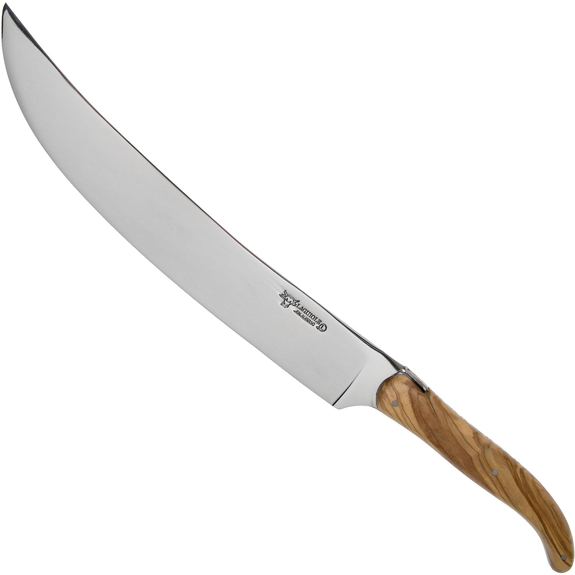Szabla do otwierania szampana (Sabrage) Laguiole en Aubrac, drewno oliwne