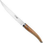 Laguiole en Aubrac Gourmet FGO20OLI madera de olivo, cuchillo para deshuesar, 20 cm
