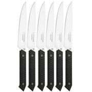 Afbeelding voor Laguiole en Aubrac Gastronome getextureerd PaperStone, 6-delige steakmessenset