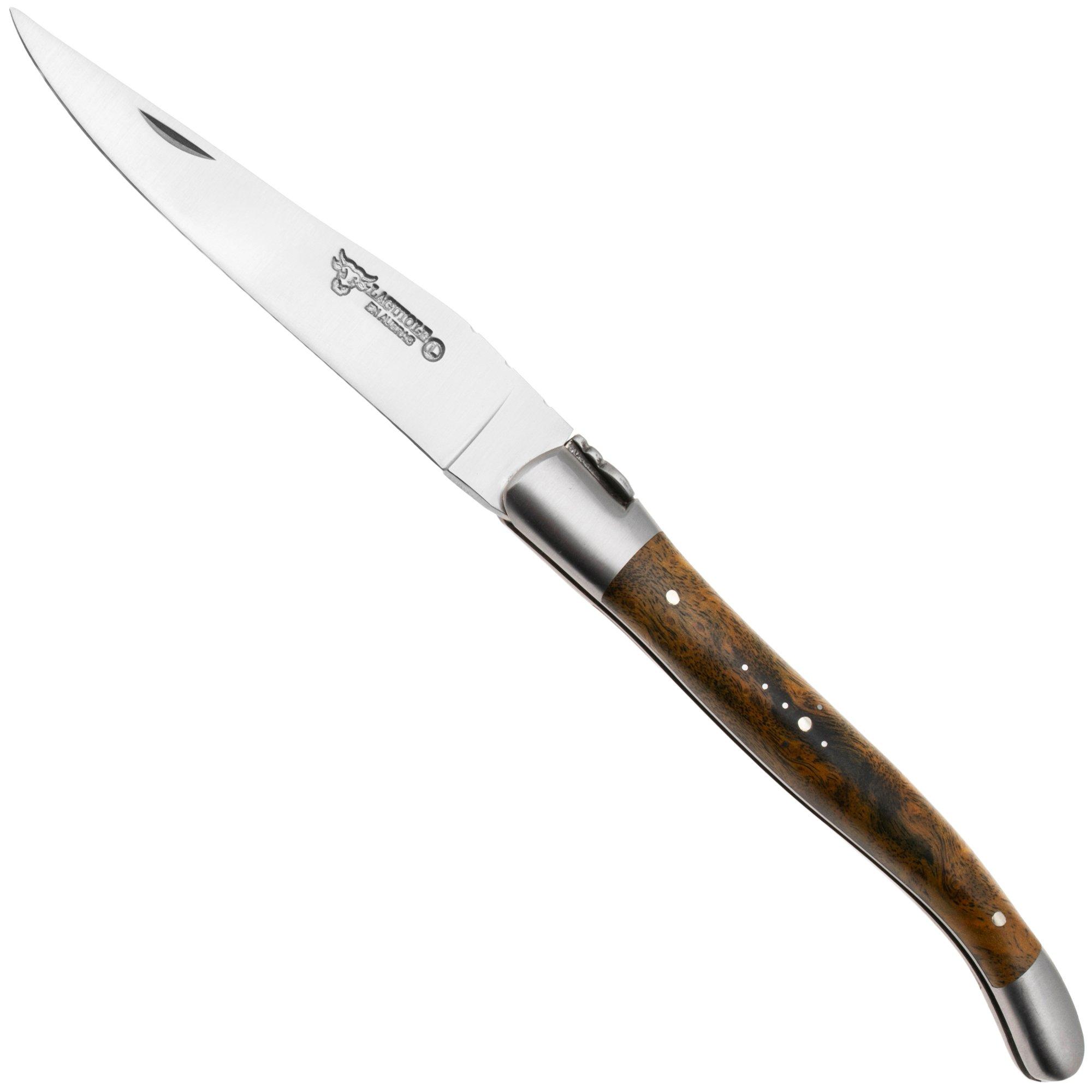 Laguiole en Aubrac Pistachio Cheesewood, Matt Bolster, Taschenmesser, 12 cm