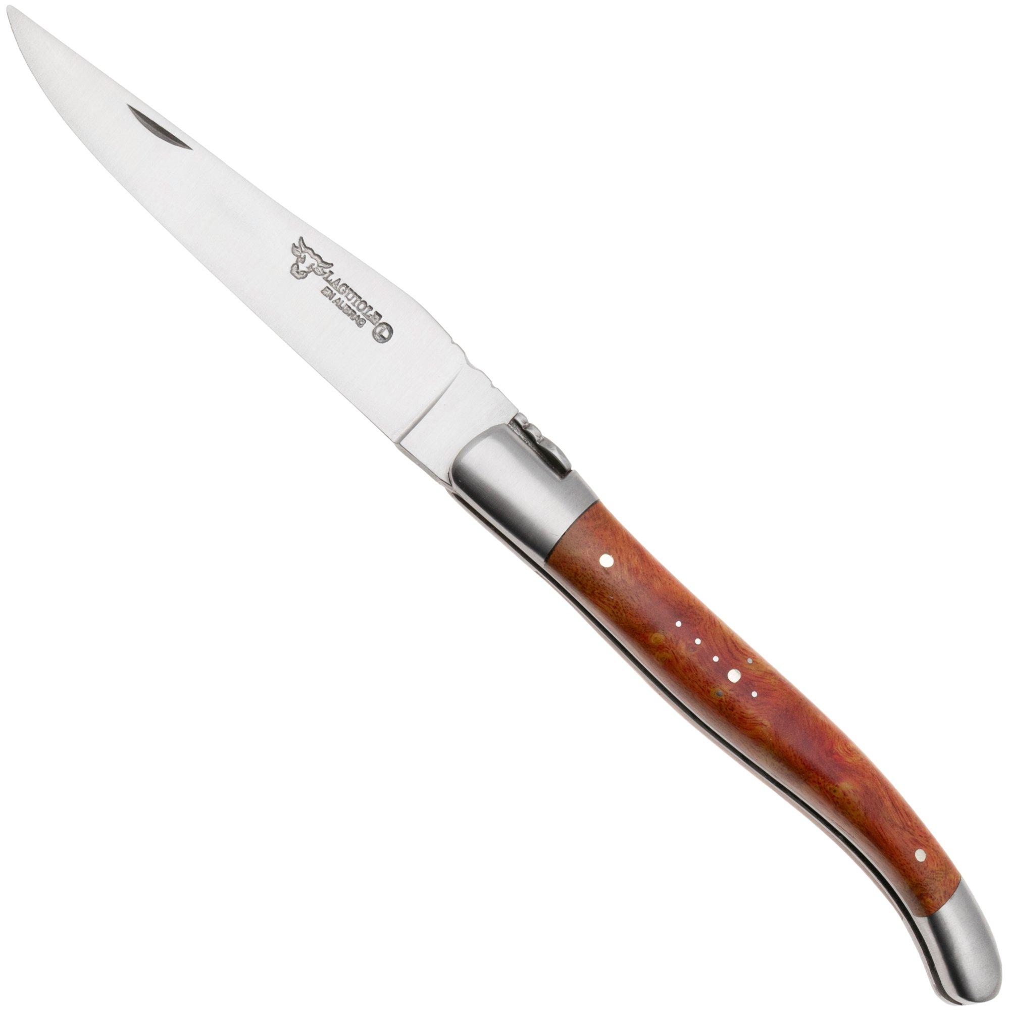 Nóż składany Laguiole en Aubrac Coral Cheesewood, Matt Bolster, 12 cm