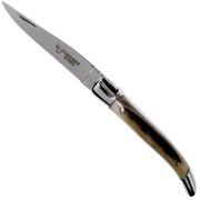 Laguiole en Aubrac couteau de poche 7 cm corne, L0207PCI-SSI1