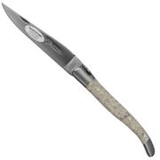 Laguiole en Aubrac Oyster L0212CQH clamshell, opaco, laguiole coltello da tasca, 12 cm