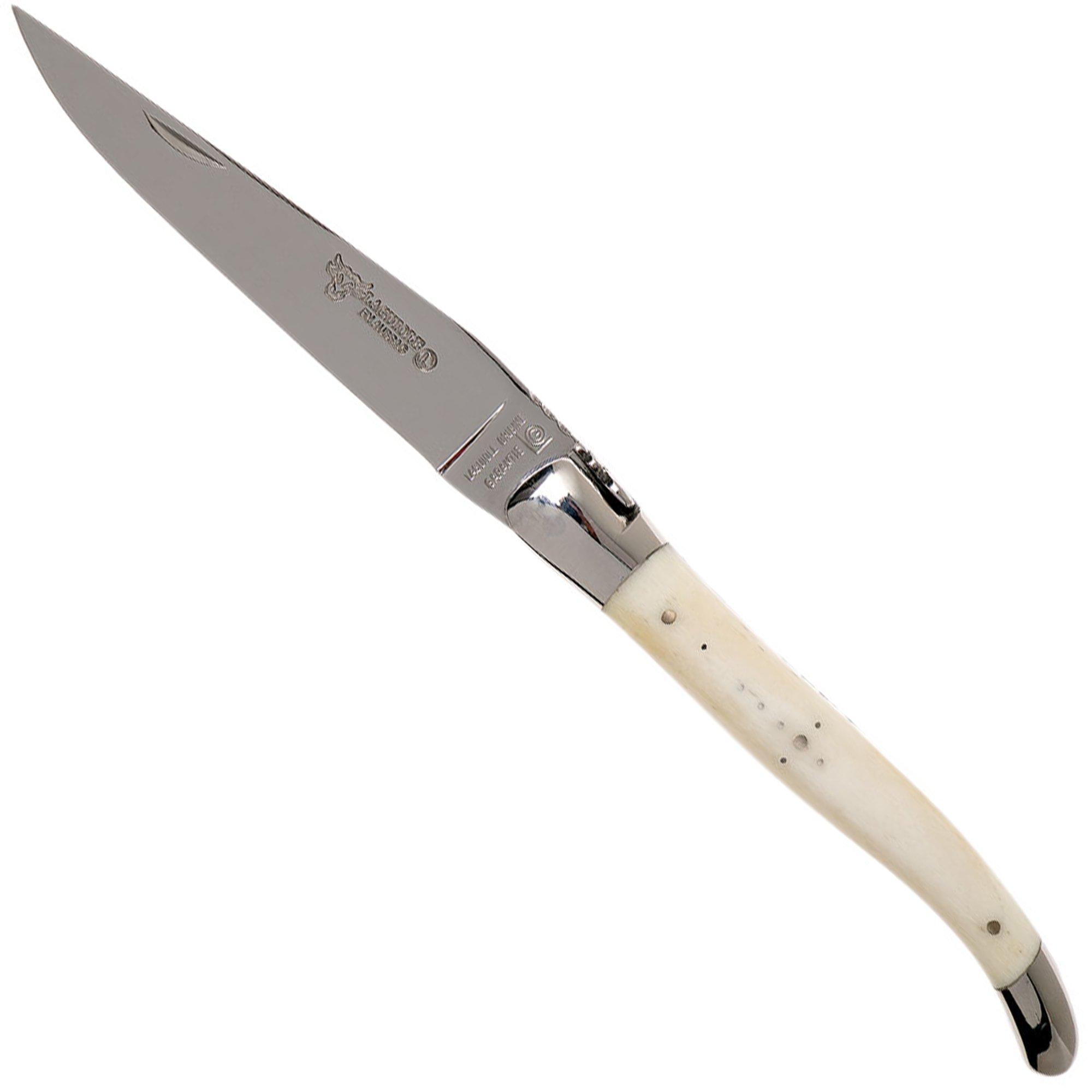 Nóż Laguiole en Aubrac Classic 12 cm, biała kość L0212OSI-FSI1
