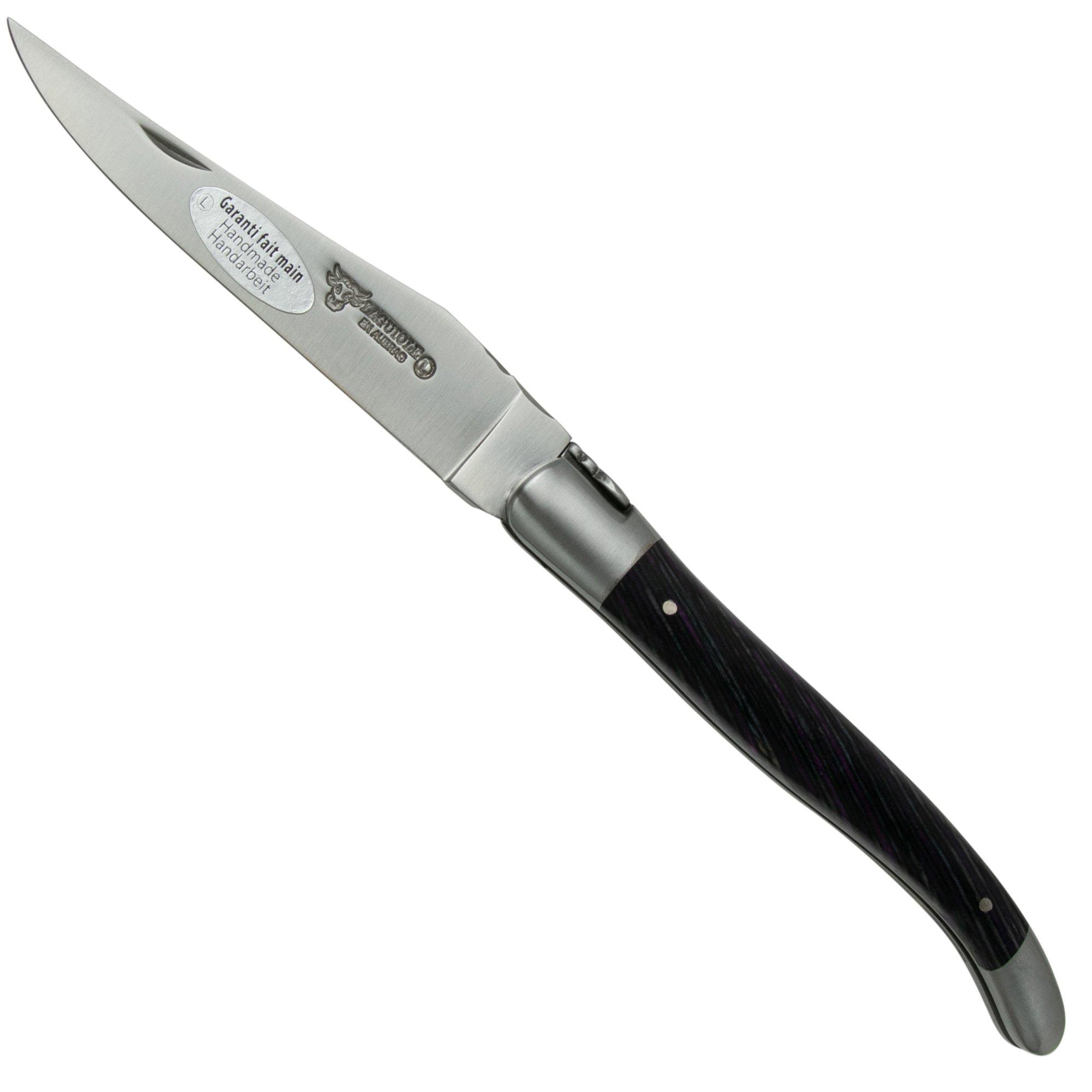 Nóż Laguiole en Aubrac Samba Prune L0212SAPIF drewno samba, matowy, 12 cm