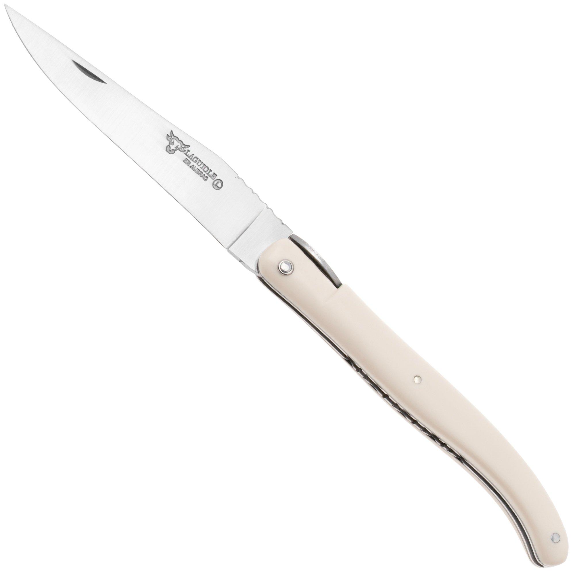 Laguiole en Aubrac Origine Tour Eiffel Tower, Elforyn, Handcarved Plates, pocket knife, 12 cm