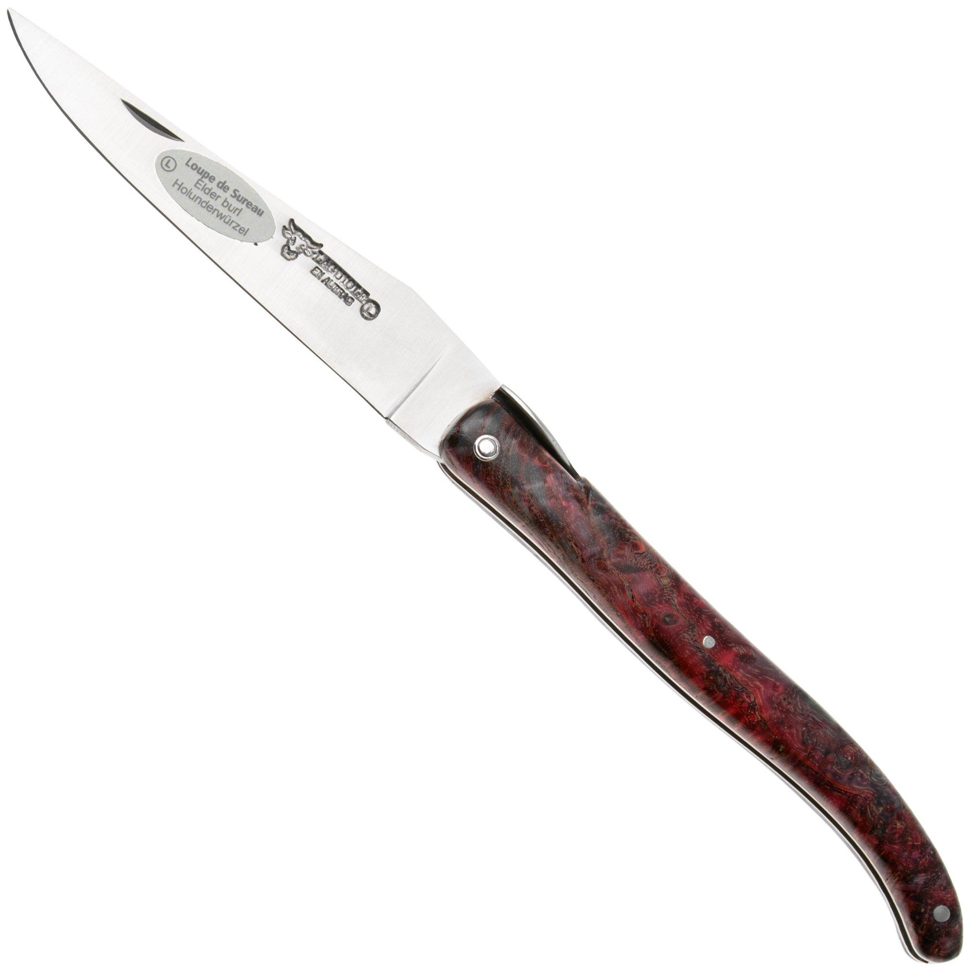 Laguiole en Aubrac Cosmos, Secret Garden Evergreen L0512UIHEVLSU, Sandvik 12C27, Tinted Elder Burl pocket knife, 12 cm