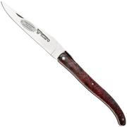 Afbeelding voor Laguiole en Aubrac Cosmos, Secret Garden Evergreen L0512UIHEVLSU, Sandvik 12C27, Tinted Elder Burl zakmes, 12 cm