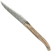 Laguiole en Aubrac Le Perlé 12 cm L0512WA6J3DB Balbach Damast Full Handle madeira de faia