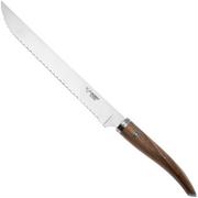 Laguiole en Aubrac Gourmet PGO25NOI bois de noyer, couteau à pain, 25 cm