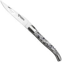 Afbeelding voor Laguiole en Aubrac Oyster and Mussel Shell, Brushed Stainless Steel, zakmes, 12 cm