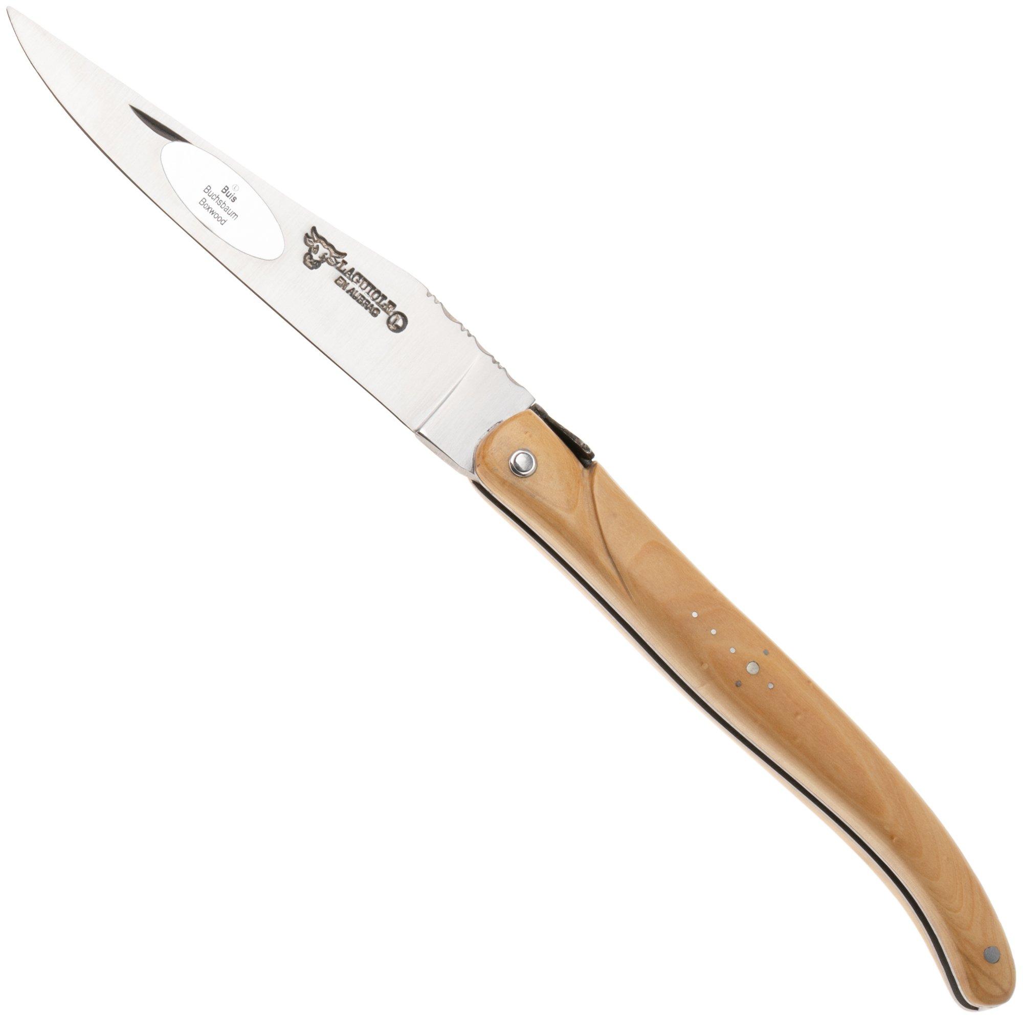 Laguiole en Aubrac Pastourelle, Full Handle, Boxwood, pocket knife, 12 cm