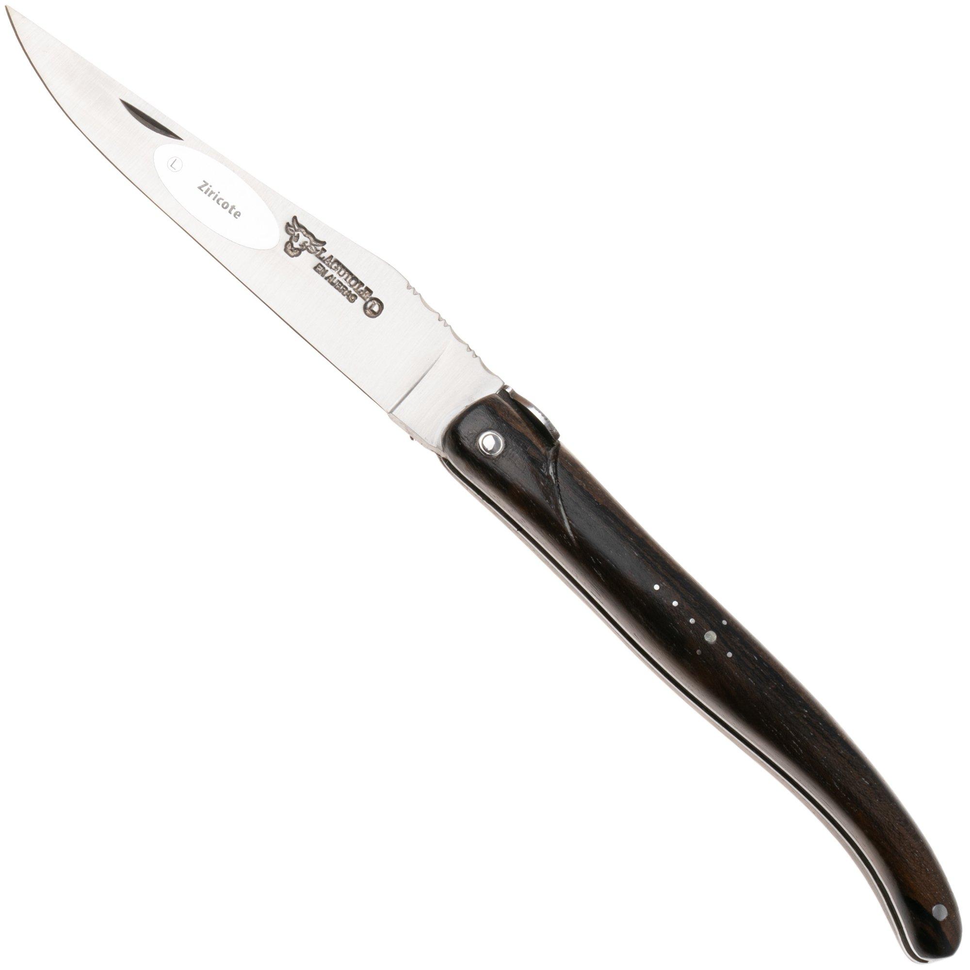 Laguiole en Aubrac Queen Bee, Full Handle, Ziricote Wood, pocket knife, 12 cm