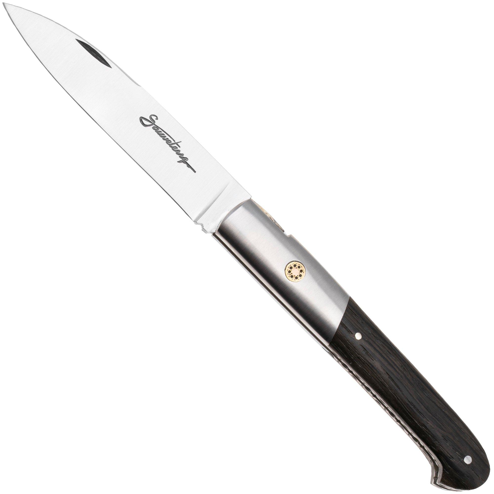 Laguiole en Aubrac Sauveterre Bogwood, Matt Stainless Bolster, Mosaic Pin, pocket knife, 11 cm