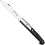 Laguiole en Aubrac Sauveterre Bogwood, Matt Stainless Bolster, Mosaic Pin, coltello da tasca, 11 cm