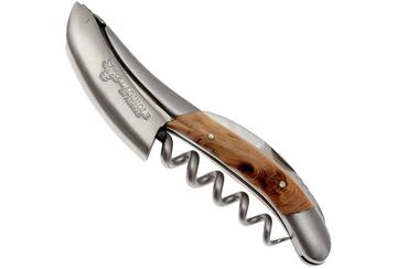 Laguiole en Aubrac cuchillo sommelier de madera de enebro