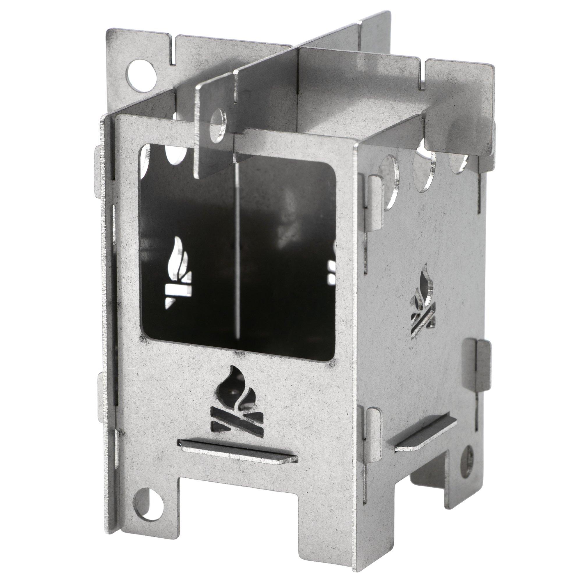 Bushcraft Essentials EDCBox BCE-002 Stainless Steel, faltbarer stove