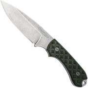 Bradford Knives Guardian 3, 32S-001-MC MagnaCut Sabre Stonewashed, Textured Black G10, couteau à lame fixe