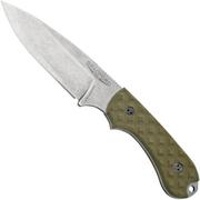 Bradford Knives Guardian 3, 32S-002-MC MagnaCut Sabre Stonewashed, Textured OD Green G10, vaststaand mes