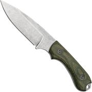 Bradford Knives Guardian 3, 32S-109-MC MagnaCut Sabre Stonewashed, 3D Camo Micarta, couteau à lame fixe