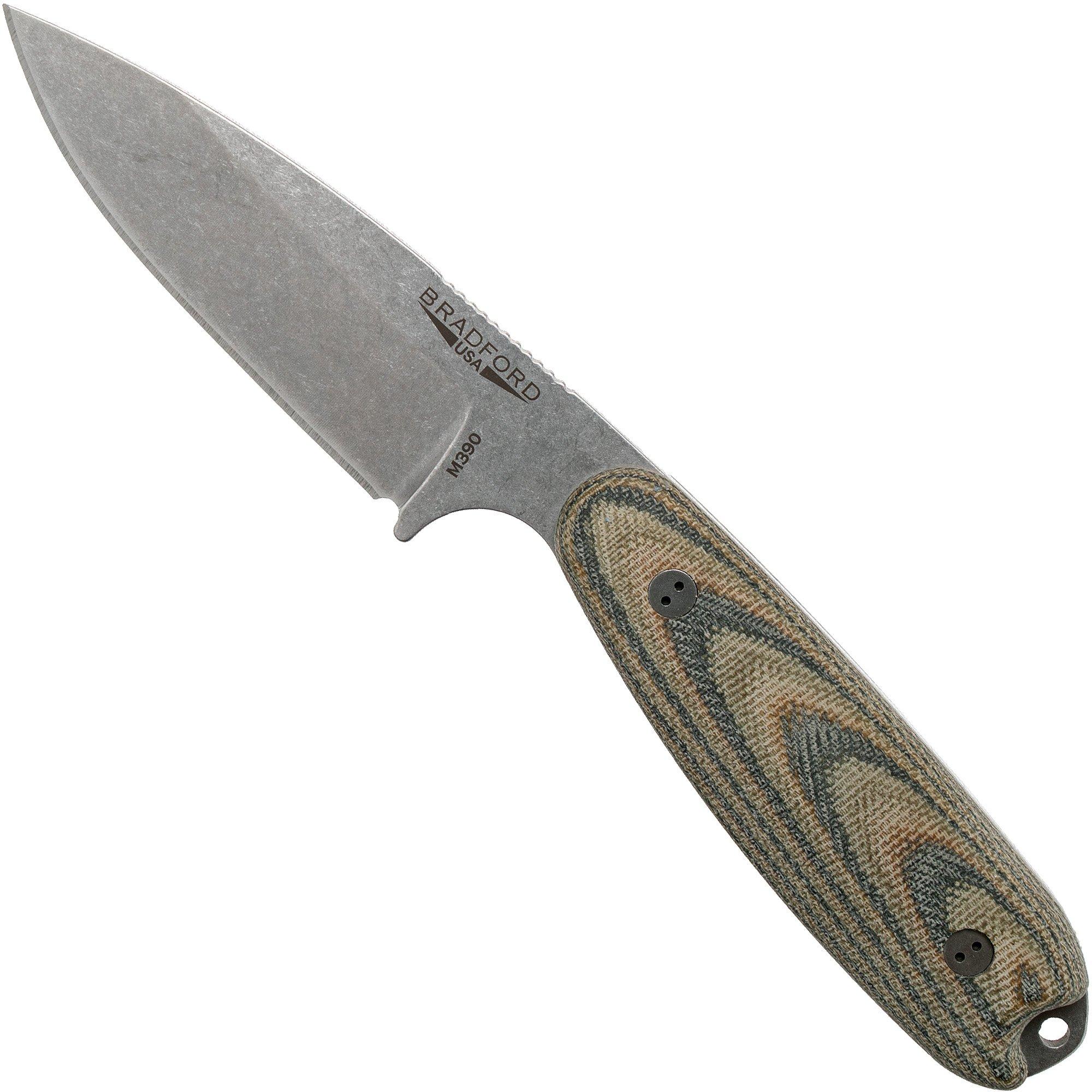 Nóż Bradford Guardian 3.5, 3D Camo Micarta Guardian 3.5 M390, Sabre Stonewashed 35S-109