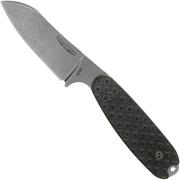 Bradford Knives Guardian3.5, M390 Sheepsfoot, Stonewash, Black