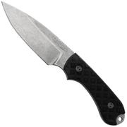 Bradford Knives Guardian 3, 3S-001-MC, Textured Black G-10, CPM-Magnacut, Sabre Grind, Stonewash Finish, fixed knife