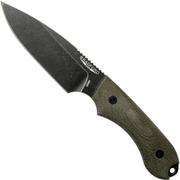 Bradford Knives 3D OD Green Micarta, Guardian4, Sabre, Nimbus Finish, Black Fasteners