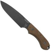 Bradford Knives Guardian 5, 5S-104N-3V, 3D Natural Micarta, CPM-3V, Sabre Grind, Nimbus Blackwashed Finish, couteau fixe