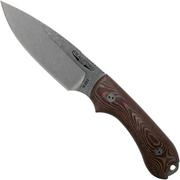 Bradford Guardian 3, 3D Braun-Rot Richlite, M390 Sabre Stonewash Knivesandtools Exclusive