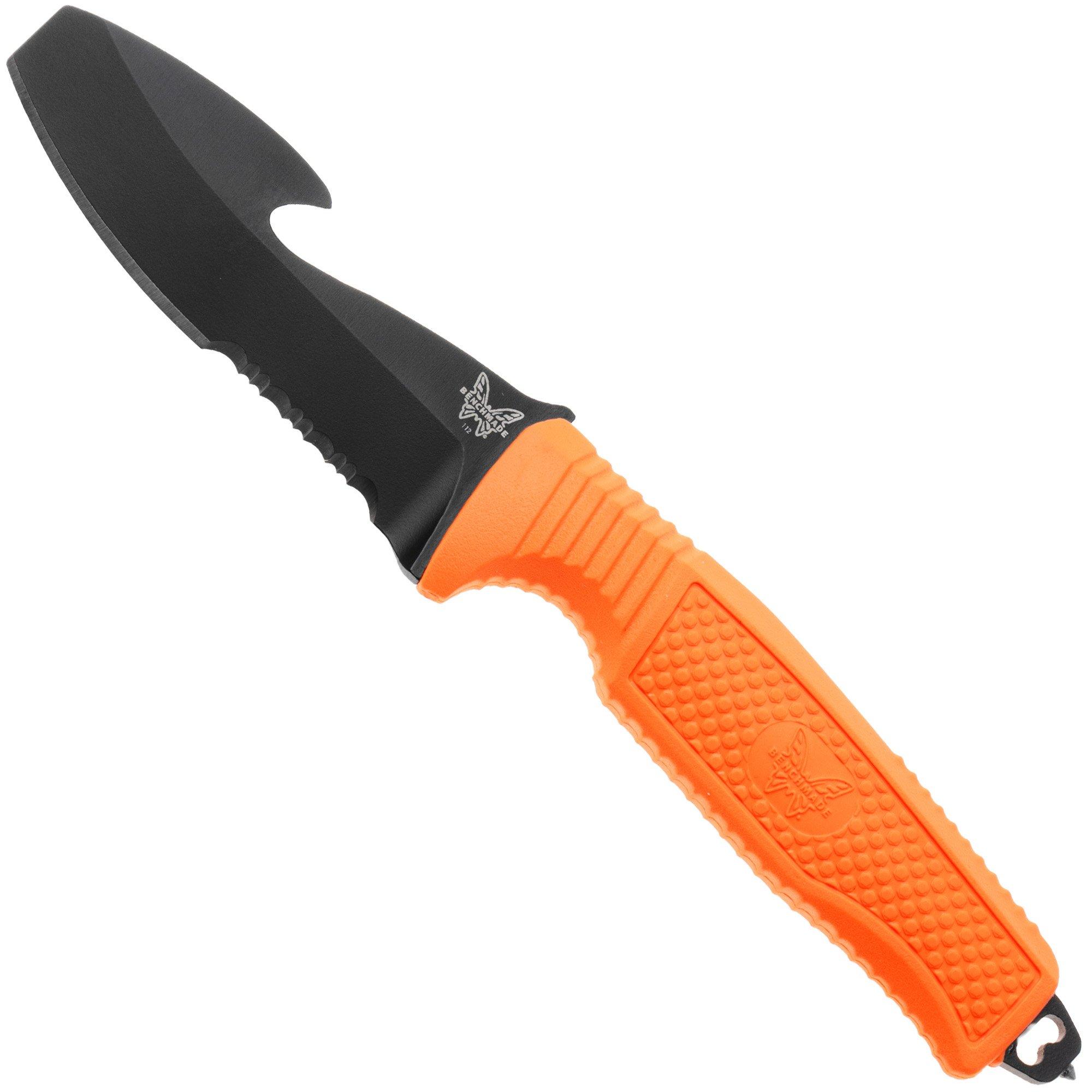 Benchmade H2O US Navy Special Edition 112SBK-SOML Black Cerakote N680, Orange Santoprene, duikmes