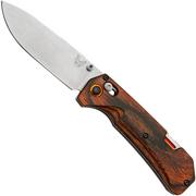 Benchmade Grizzly Creek 15062, S30V, legno, coltello tascabile da caccia