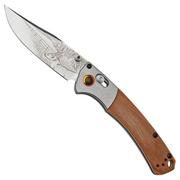 Benchmade Mini Crooked River Whitetail Limited Edition Artist Series 15085-2202, navaja de caza, Casey Underwood diseño
