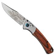 Benchmade Mini Crooked River Pheasant Limited Edition Artist Series 15085-2204, hunting pocket knife, Casey Underwood design