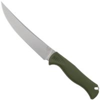 Image pour Benchmade Meatcrafter 6", 15505-04 Trailingpoint Stonewashed CPM154, Dark Olive SantoPrene, couteau de chasse