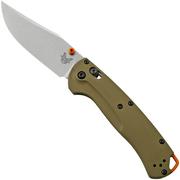 Benchmade Taggedout 15536, CPM-S45VN, OD Green G10, coltello da tasca per caccia