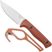 Afbeelding voor Benchmade SlipRidge Fixed 15650-01-KIT, Stonewashed CPM MagnaCut, Rust Orange G10, jachtmes met ontweihaak