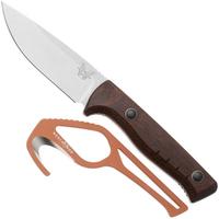 Afbeelding voor Benchmade SlipRidge Fixed 15650-KIT, Stonewashed CPM MagnaCut, Stabilized Wood, jachtmes met ontweihaak