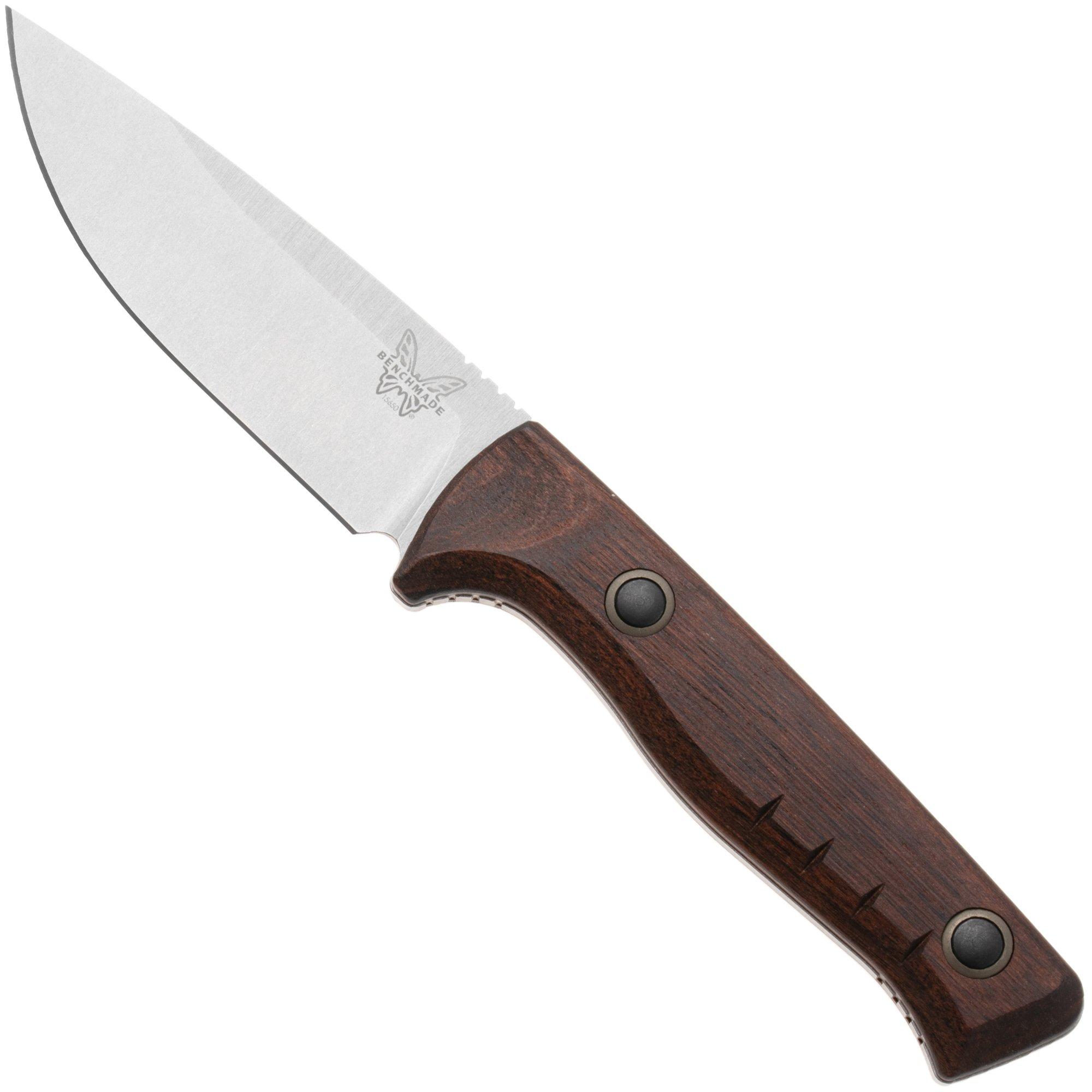 Benchmade SlipRidge Fixed 15650, Stonewashed CPM MagnaCut, Stabilized Wood jachtmes