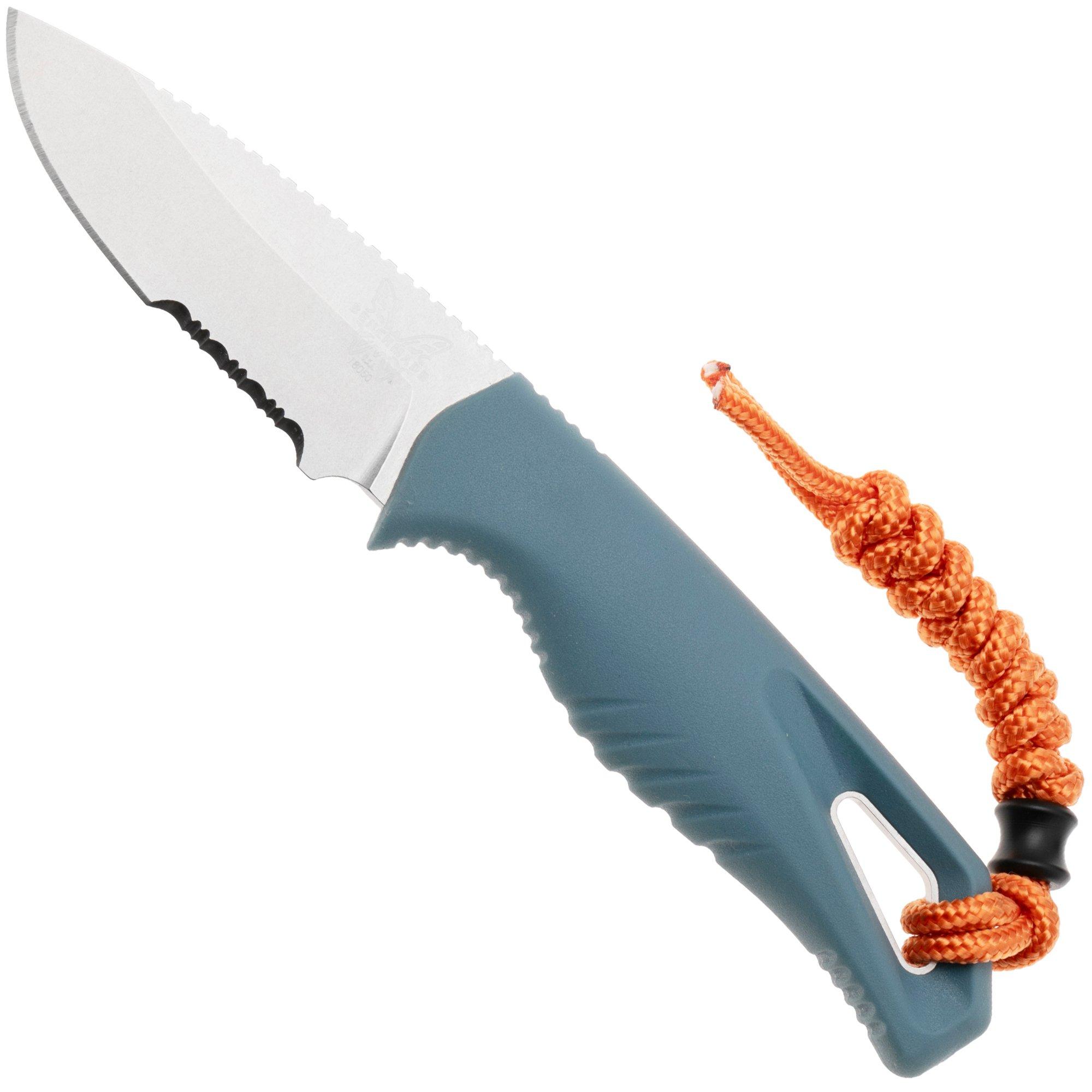 Benchmade Intersect 18050S CPM MagnaCut, Depth Blue Santoprene, Serrated Fahrtenmesser
