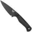 Image pour Benchmade Dacian 203BK-02 Black Cerakote CPM MagnaCut, Black Canvas Micarta couteau fixe, étui en cuir et kydex