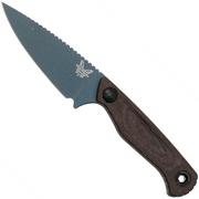 Benchmade Dacian 203BT-01 Blue Cerakote CPM MagnaCut, Brown Canvas Micarta faca fixa