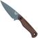Image for Benchmade Dacian 203BT-03 Blue Cerakote CPM MagnaCut, Brown Canvas Micarta fixed knife, leather and kydex sheath