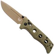 Afbeelding voor Benchmade Mini Adamas 273FE-05, Flat Earth Cerakote CPM MagnaCut, OD Green G10 zakmes, Shane Sibert design