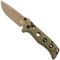 Afbeelding voor Benchmade Mini Adamas 273FE-05, Flat Earth Cerakote CPM MagnaCut, OD Green G10 zakmes, Shane Sibert design