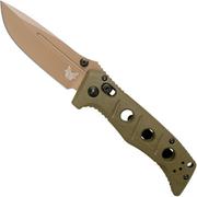 Benchmade 273FE-2 Sibert Mini Adamas OD Green G10, Flat Earth Taschenmesser, Shane Sibert Design