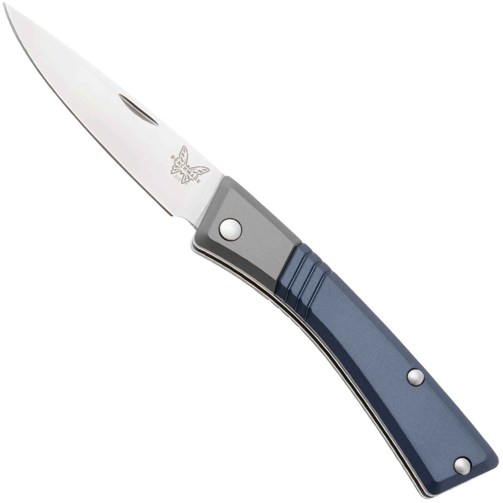 Benchmade Successor 315, Satin M390, Crater Blue, Ash Gray, Aluminium, Taschenmesser