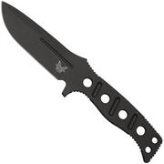 Benchmade 375BK-1 Cobalt Black, Sibert Adamas fixed knife, Shane Sibert design